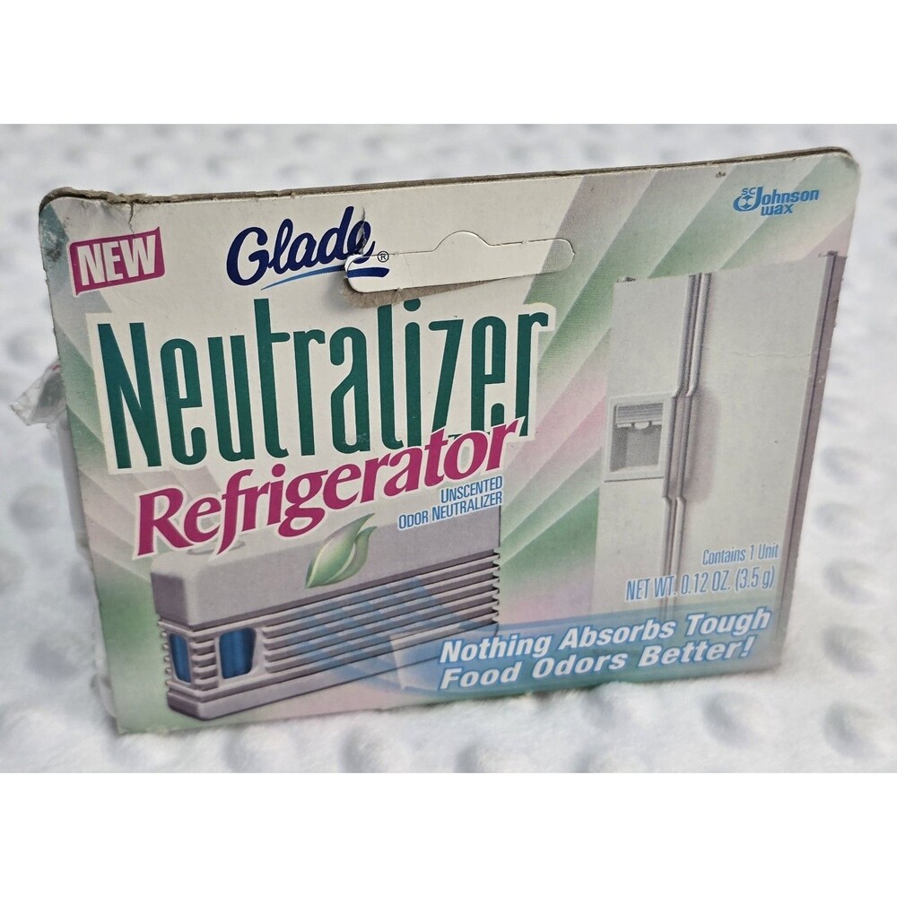 Vintage 1995 Glade Refrigerator Odor Neutralizer New Absorber Box Ice Chest Air